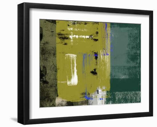 Olive Green Abstract-Alma Levine-Framed Art Print