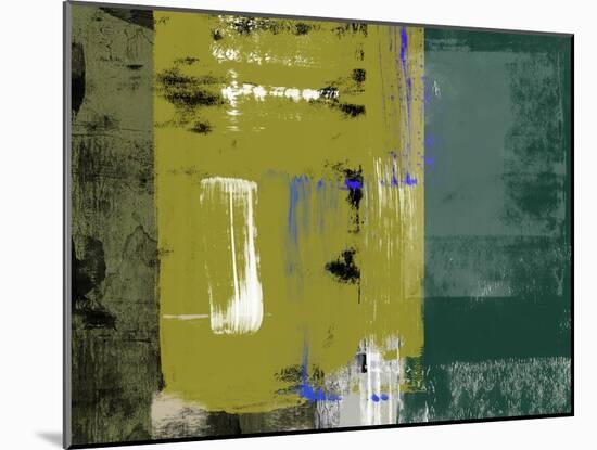 Olive Green Abstract-Alma Levine-Mounted Art Print