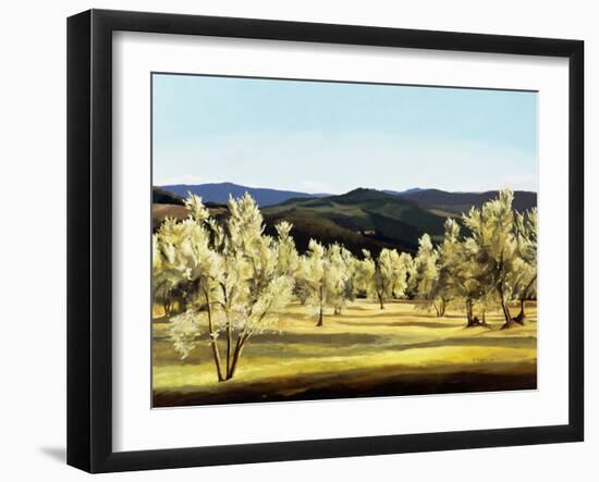 Olive Grove at the Villa-Helen J. Vaughn-Framed Giclee Print