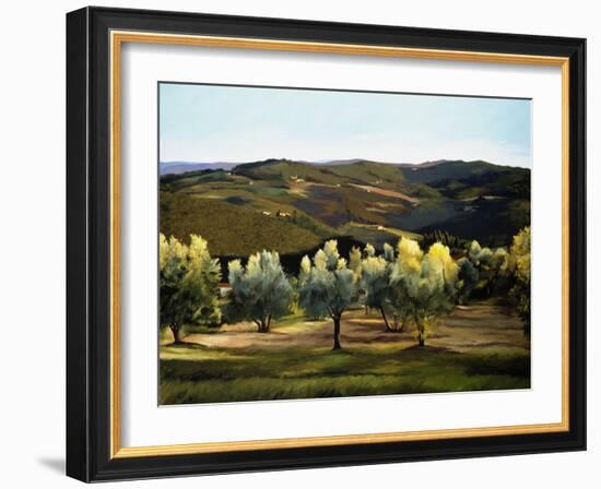 Olive Grove in Italy-Helen J. Vaughn-Framed Giclee Print