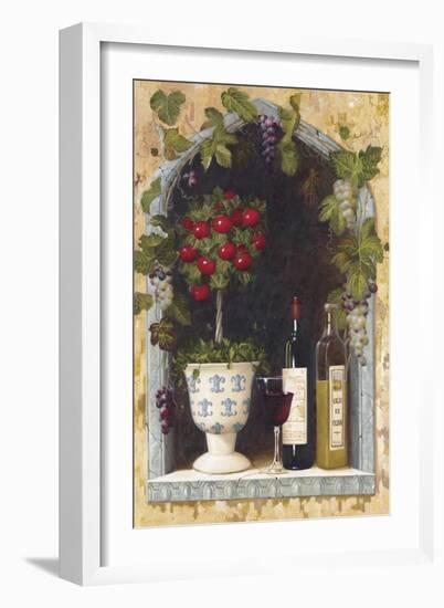 Olive Oil and Wine Arch II-Welby-Framed Art Print