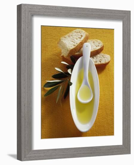 Olive Oil, Ciabatta and Olive Branch-null-Framed Photographic Print