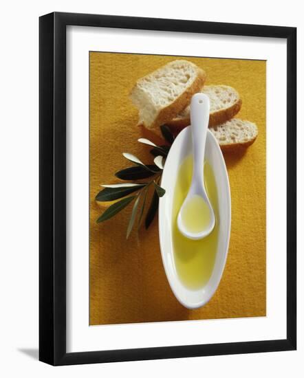 Olive Oil, Ciabatta and Olive Branch-null-Framed Photographic Print