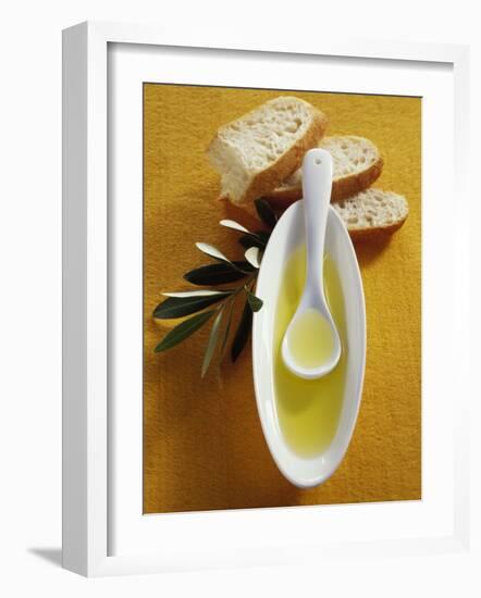 Olive Oil, Ciabatta and Olive Branch-null-Framed Photographic Print