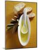 Olive Oil, Ciabatta and Olive Branch-null-Mounted Photographic Print