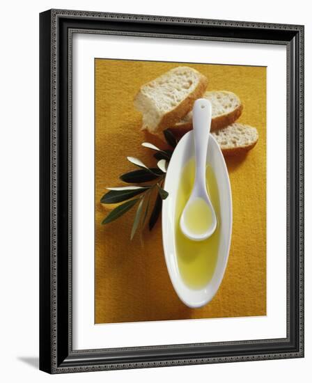 Olive Oil, Ciabatta and Olive Branch-null-Framed Photographic Print