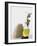 Olive Oil in Carafe, Olives and Piece of White Bread-null-Framed Photographic Print