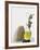 Olive Oil in Carafe, Olives and Piece of White Bread-null-Framed Photographic Print