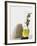 Olive Oil in Carafe, Olives and Piece of White Bread-null-Framed Photographic Print