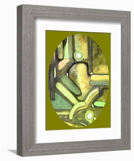 Olive Passage-Ruthie Digital Abstract-Framed Art Print