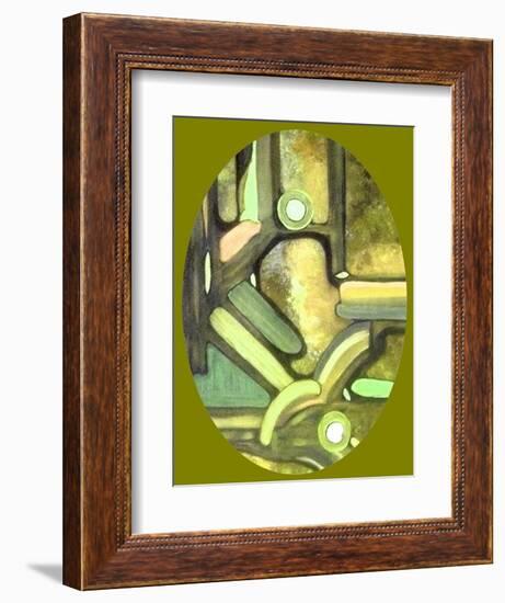 Olive Passage-Ruthie Digital Abstract-Framed Art Print