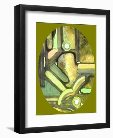 Olive Passage-Ruthie Digital Abstract-Framed Art Print