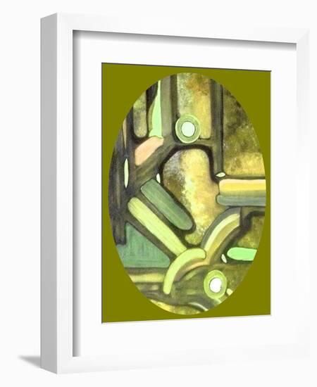 Olive Passage-Ruthie Digital Abstract-Framed Art Print