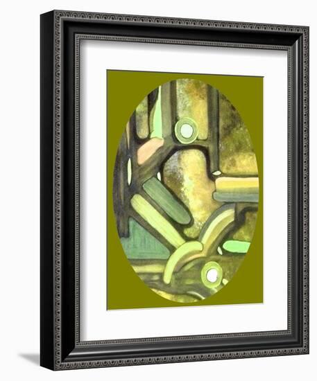 Olive Passage-Ruthie Digital Abstract-Framed Art Print