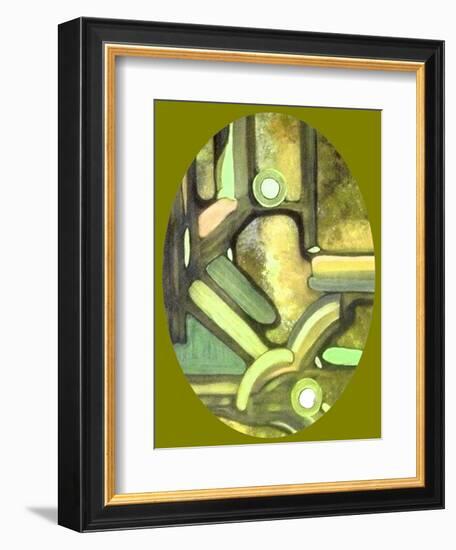 Olive Passage-Ruthie Digital Abstract-Framed Art Print