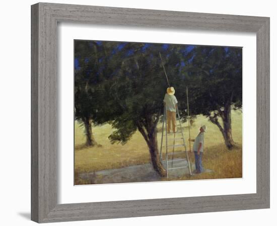 Olive Pickers, 1985-Lincoln Seligman-Framed Giclee Print