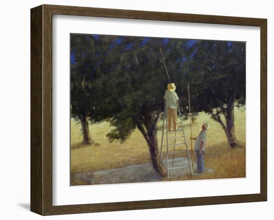 Olive Pickers, 1985-Lincoln Seligman-Framed Giclee Print