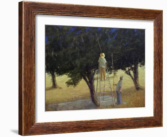 Olive Pickers, 1985-Lincoln Seligman-Framed Giclee Print