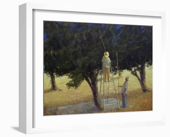 Olive Pickers, 1985-Lincoln Seligman-Framed Giclee Print