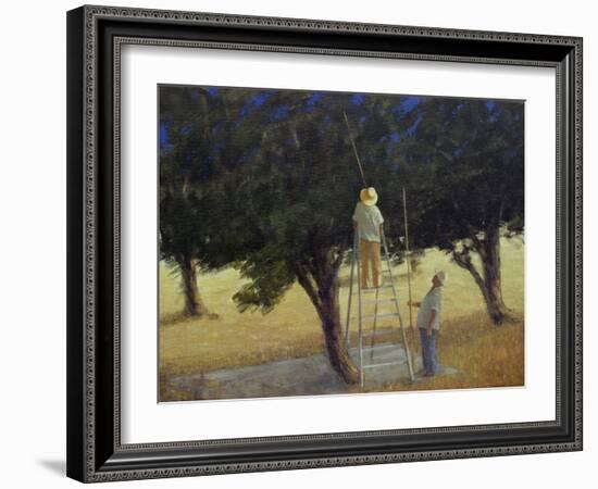 Olive Pickers, 1985-Lincoln Seligman-Framed Giclee Print