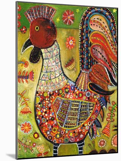 Olive Rooster-Jill Mayberg-Mounted Giclee Print