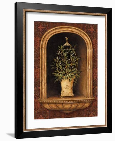 Olive Topiary Niches I-Pamela Gladding-Framed Art Print