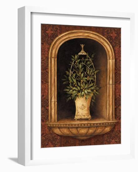 Olive Topiary Niches I-Pamela Gladding-Framed Art Print