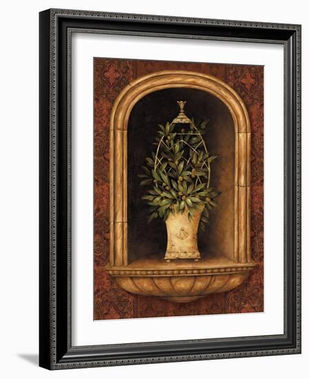 Olive Topiary Niches I-Pamela Gladding-Framed Art Print