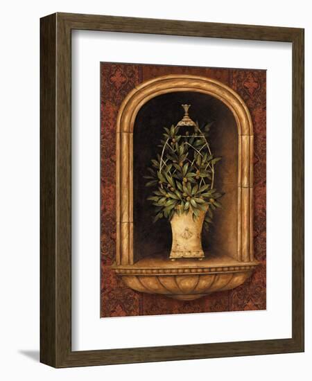 Olive Topiary Niches I-Pamela Gladding-Framed Art Print