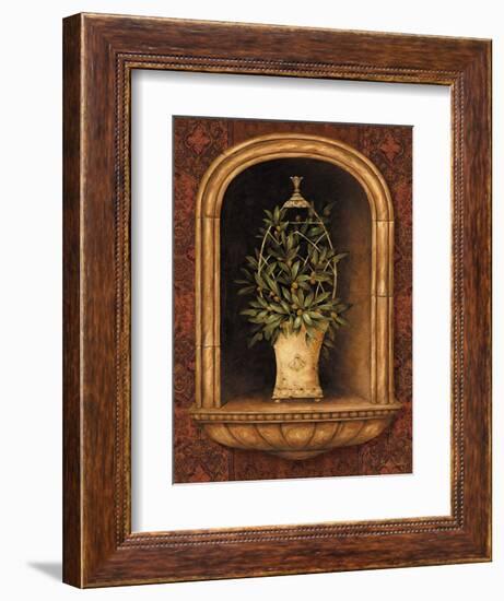 Olive Topiary Niches I-Pamela Gladding-Framed Art Print