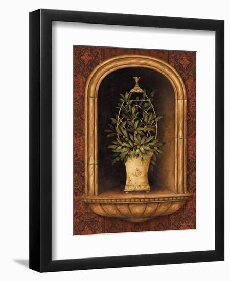 Olive Topiary Niches I-Pamela Gladding-Framed Art Print