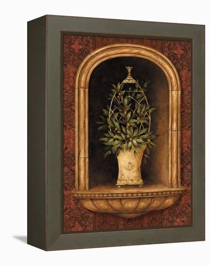 Olive Topiary Niches I-Pamela Gladding-Framed Stretched Canvas