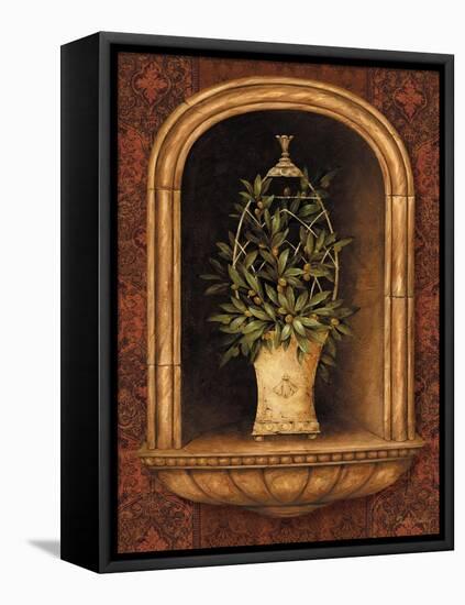 Olive Topiary Niches I-Pamela Gladding-Framed Stretched Canvas