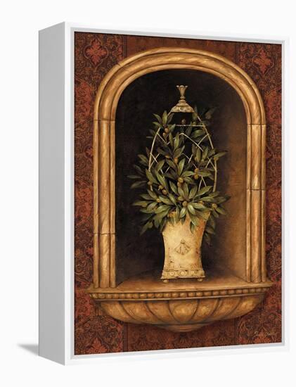 Olive Topiary Niches I-Pamela Gladding-Framed Stretched Canvas