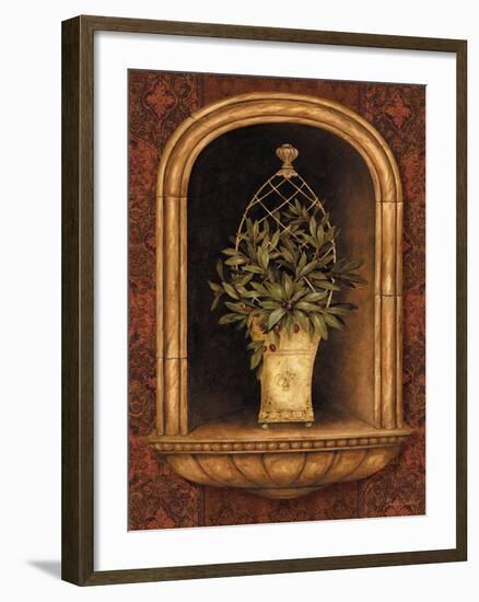Olive Topiary Niches II-Pamela Gladding-Framed Premium Giclee Print