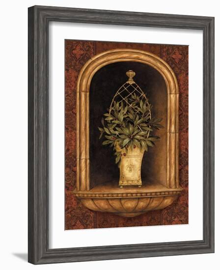 Olive Topiary Niches II-Pamela Gladding-Framed Art Print