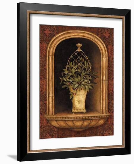 Olive Topiary Niches II-Pamela Gladding-Framed Art Print