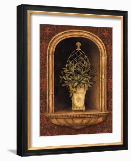 Olive Topiary Niches II-Pamela Gladding-Framed Art Print