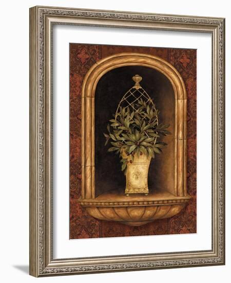 Olive Topiary Niches II-Pamela Gladding-Framed Premium Giclee Print