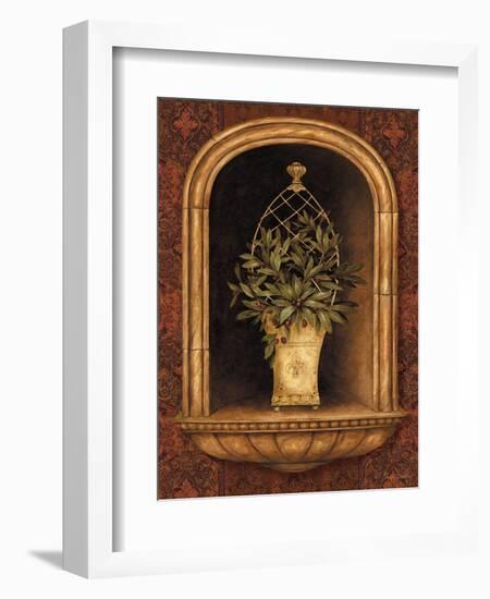 Olive Topiary Niches II-Pamela Gladding-Framed Art Print