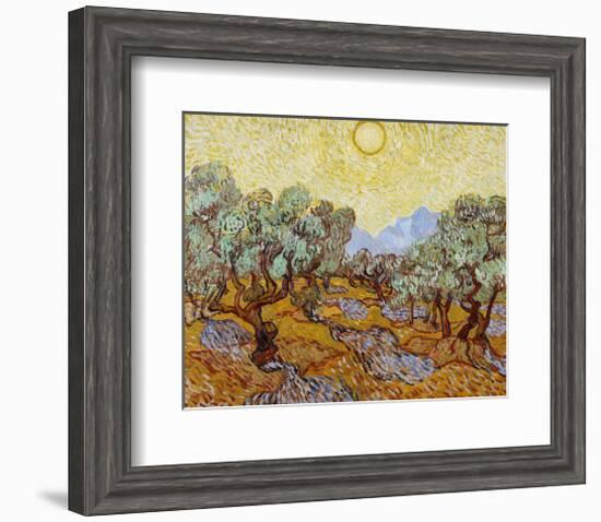 Olive Trees, 1889-Vincent van Gogh-Framed Art Print