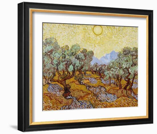 Olive Trees, 1889-Vincent van Gogh-Framed Art Print