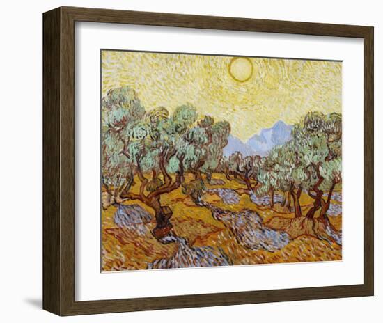 Olive Trees, 1889-Vincent van Gogh-Framed Art Print