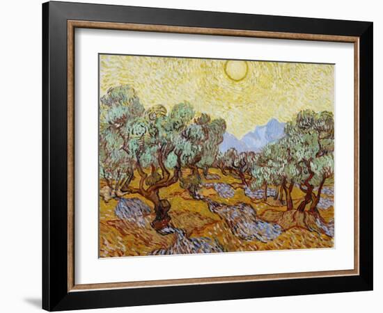 Olive Trees, 1889-Vincent van Gogh-Framed Giclee Print