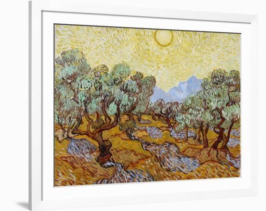 Olive Trees, 1889-Vincent van Gogh-Framed Giclee Print