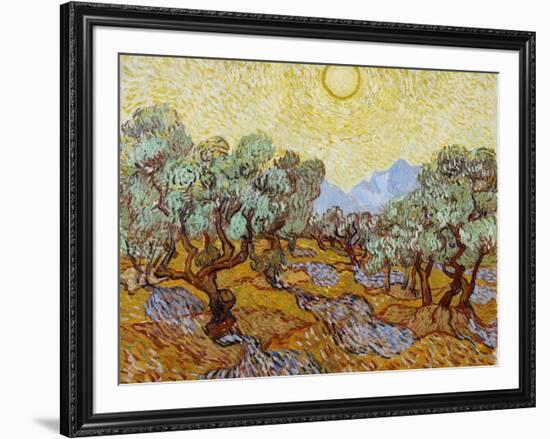 Olive Trees, 1889-Vincent van Gogh-Framed Giclee Print