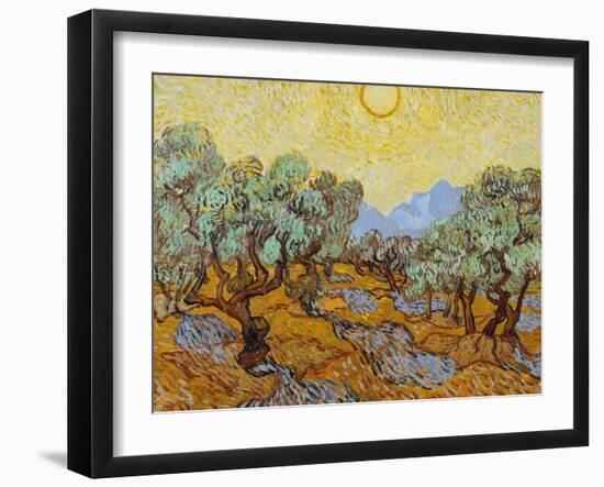 Olive Trees, 1889-Vincent van Gogh-Framed Giclee Print