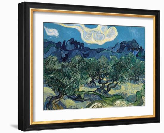 Olive Trees, 1889-Vincent van Gogh-Framed Giclee Print