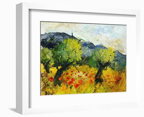 Olive trees 45-Pol Ledent-Framed Art Print