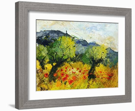Olive trees 45-Pol Ledent-Framed Art Print